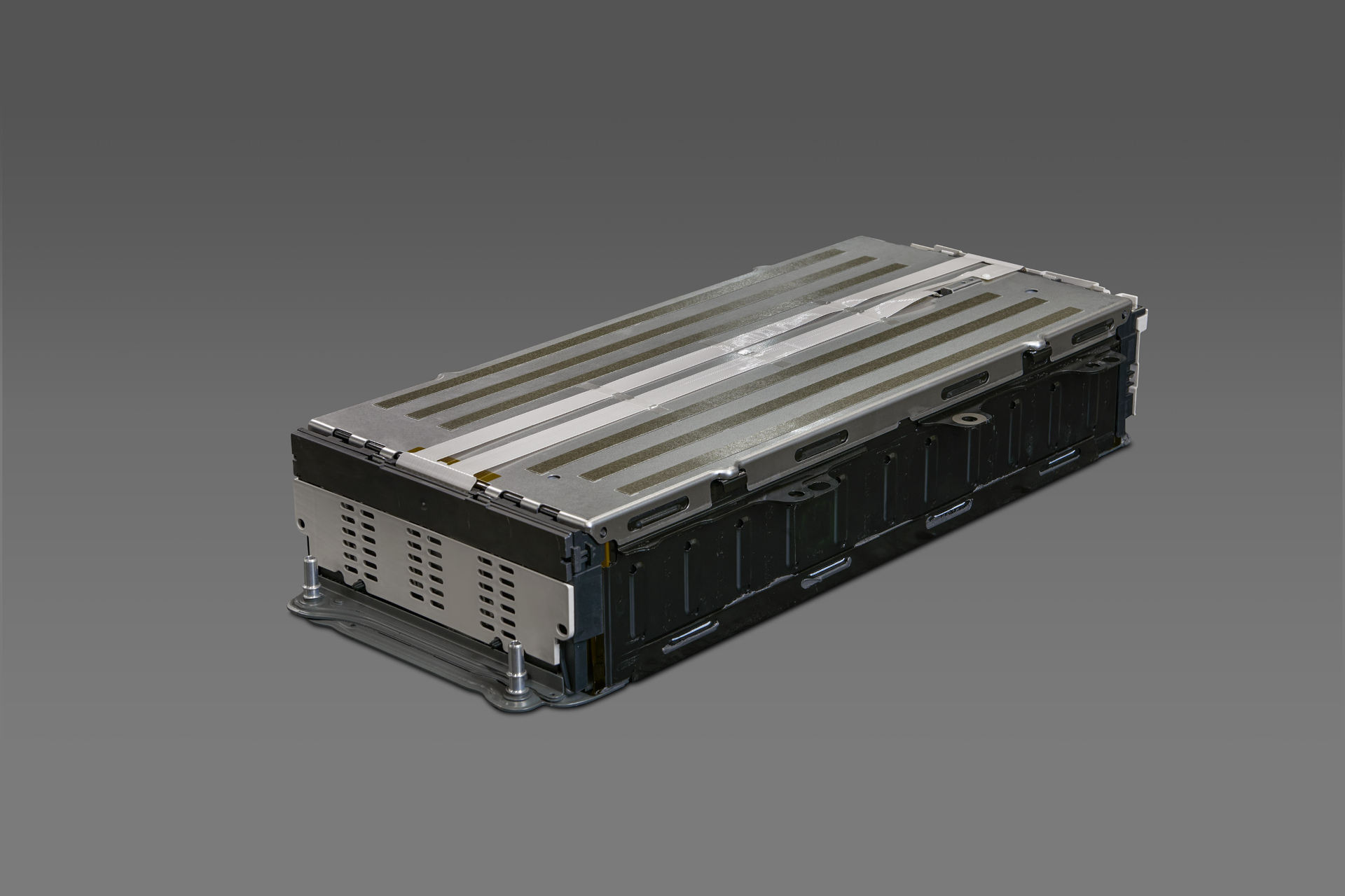 Top and side view of completed set of Ultium battery cells with cover