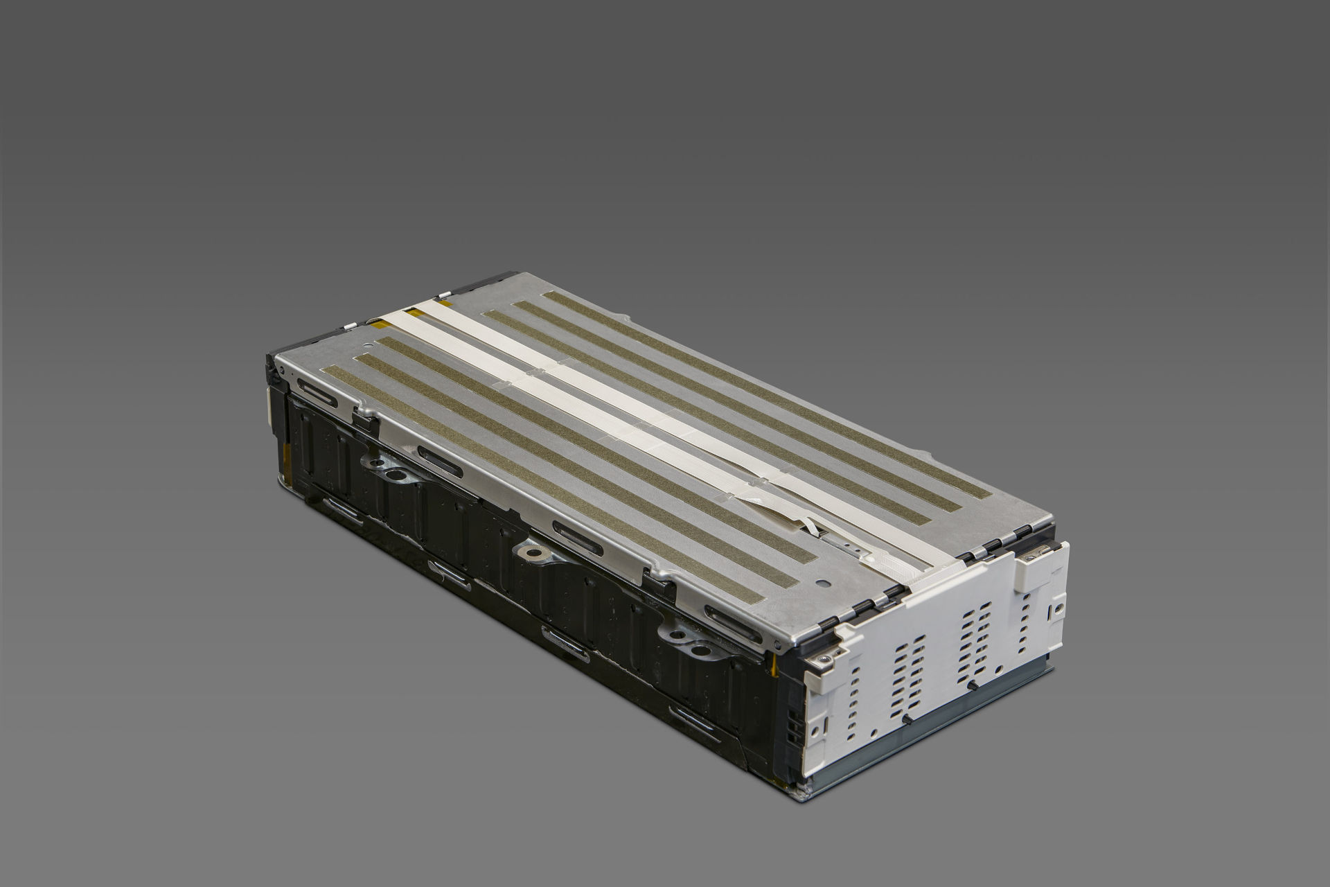 Top view of completed set of Ultium battery cells with cover