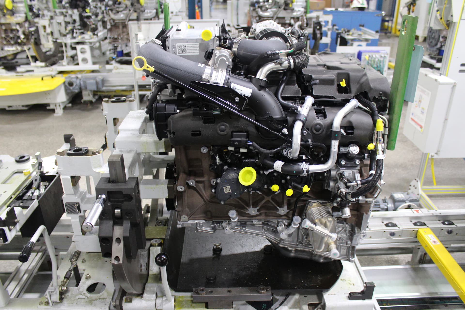 Completed engine assembled at Flint Engine Operations plant