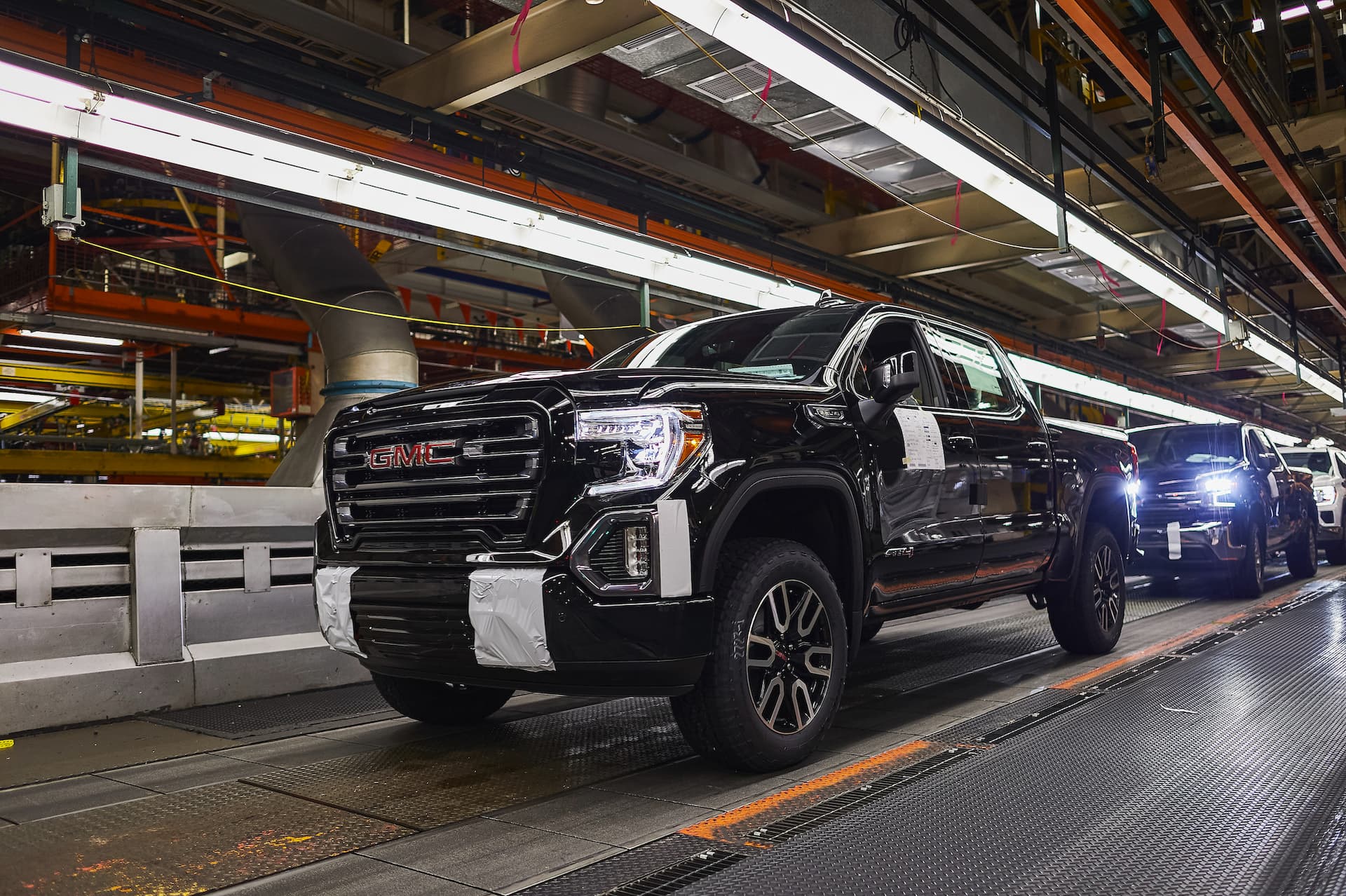 Trucks approach end of assembly line at Fort Wayne Assembly
