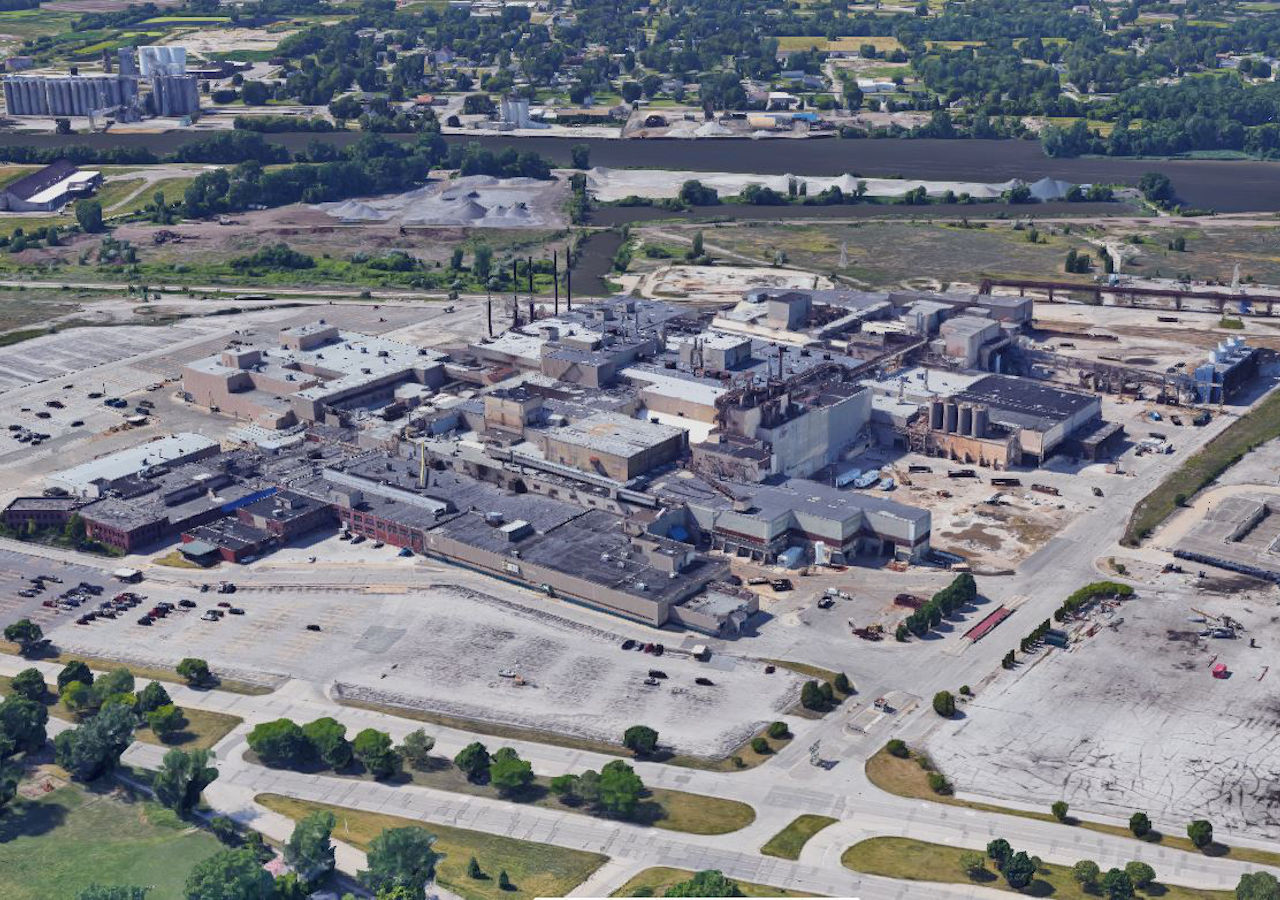 aerial view of GM Saginaw Metal Casting Operations 