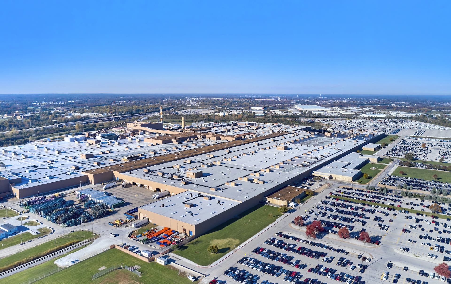Aerial view of GM Wentzville Assembly