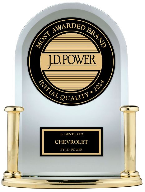 A J.D. Power 2024 Highest Initial Quality Award for the Chevrolet Equinox 