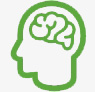 Graphic of Simple Green Head and Brain