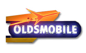 Oldsmobile neon sign